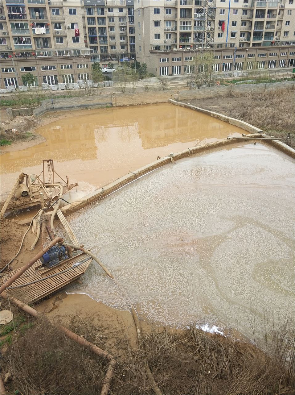 月湖沉淀池淤泥清理-厂区废水池淤泥清淤