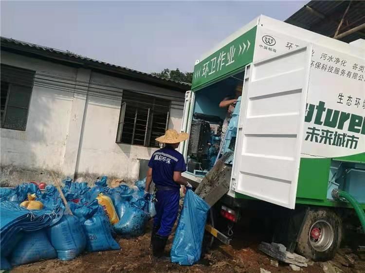 月湖工业污泥压干处理